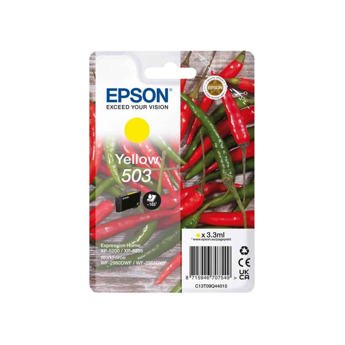 503 Y Cartouche d'encre Epson C13T09Q44010 - Jaune - Piments