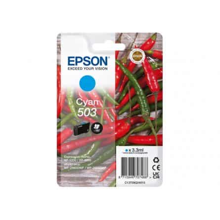 503 C Cartouche d'encre Epson C13T09Q24010 - Cyan - Piments