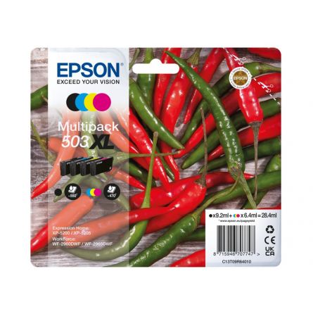 Pack 4 Cartouches 503 XL Epson C13T09R64010 - 4 Couleurs - Piments