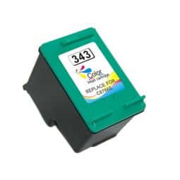 N°343 Cartouche d'encre recyclée pour HP - 3 Couleurs