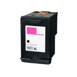 N°901 BK XL Cartouche d'encre recyclée pour HP - Noir