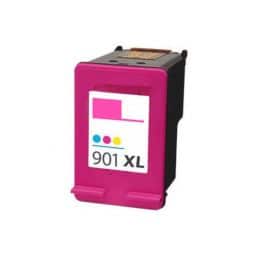 N°901 CL XL Cartouche d'encre recyclée pour HP - 3 Couleurs