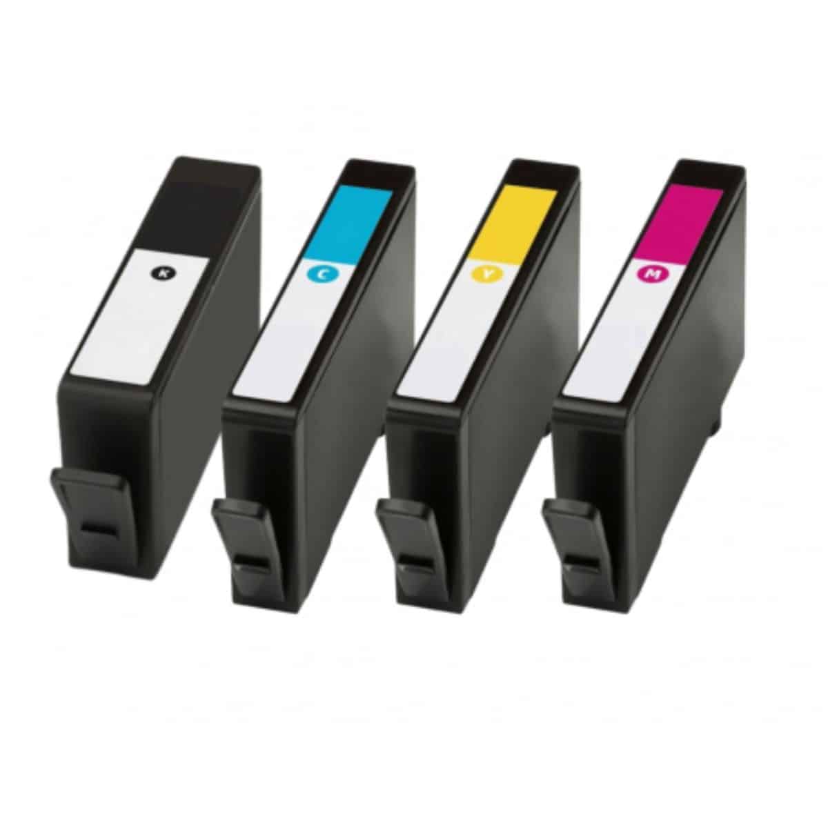 Uprint 912XL, Pack de 4 cartouches d'encre Uprint compatible HP 912XL (912XL)  Noir et Couleur.