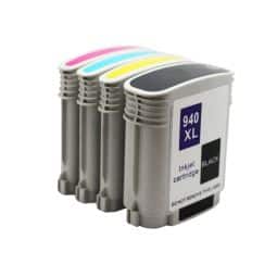 Pack 4 cartouches N°940 XL générique pour HP - 4 Couleurs