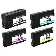 Pack 4 cartouches N°950 / 951 XL générique pour HP - 4 Couleurs