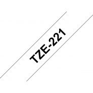Tze 221 Ruban générique pour Brother - Noir sur Blanc
