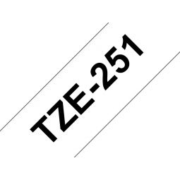 Tze 251 Ruban générique pour Brother - Noir sur Blanc