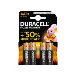 Piles AA / LR6 / MN1500 / 1.5V Alcaline Duracell - 4 piles