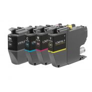 Pack 4 cartouches LC421 XL générique pour Brother - 4 couleurs