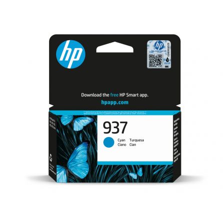 HP-937 C Cartouche d'encre HP - 4S6W2NE - Cyan