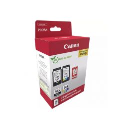 Pack PG-545 / CL-546 Cartouches d'encre Canon - 8287B005 + 50 feuilles de papier photo