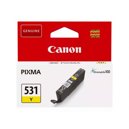 CLI-531 Y Cartouche d'encre Canon 6121C001 - Jaune