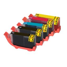 Pack 5 Cartouches PGI-530 XL / CLI-531 générique pour Canon - 5 Couleurs