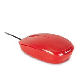 Souris NGS Flame 1000dpi USB - 3 Boutons - Ambidextre - Rouge
