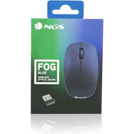Souris NGS Fog 1000dpi sans fil - 3 Boutons - Ambidextre - Bleu