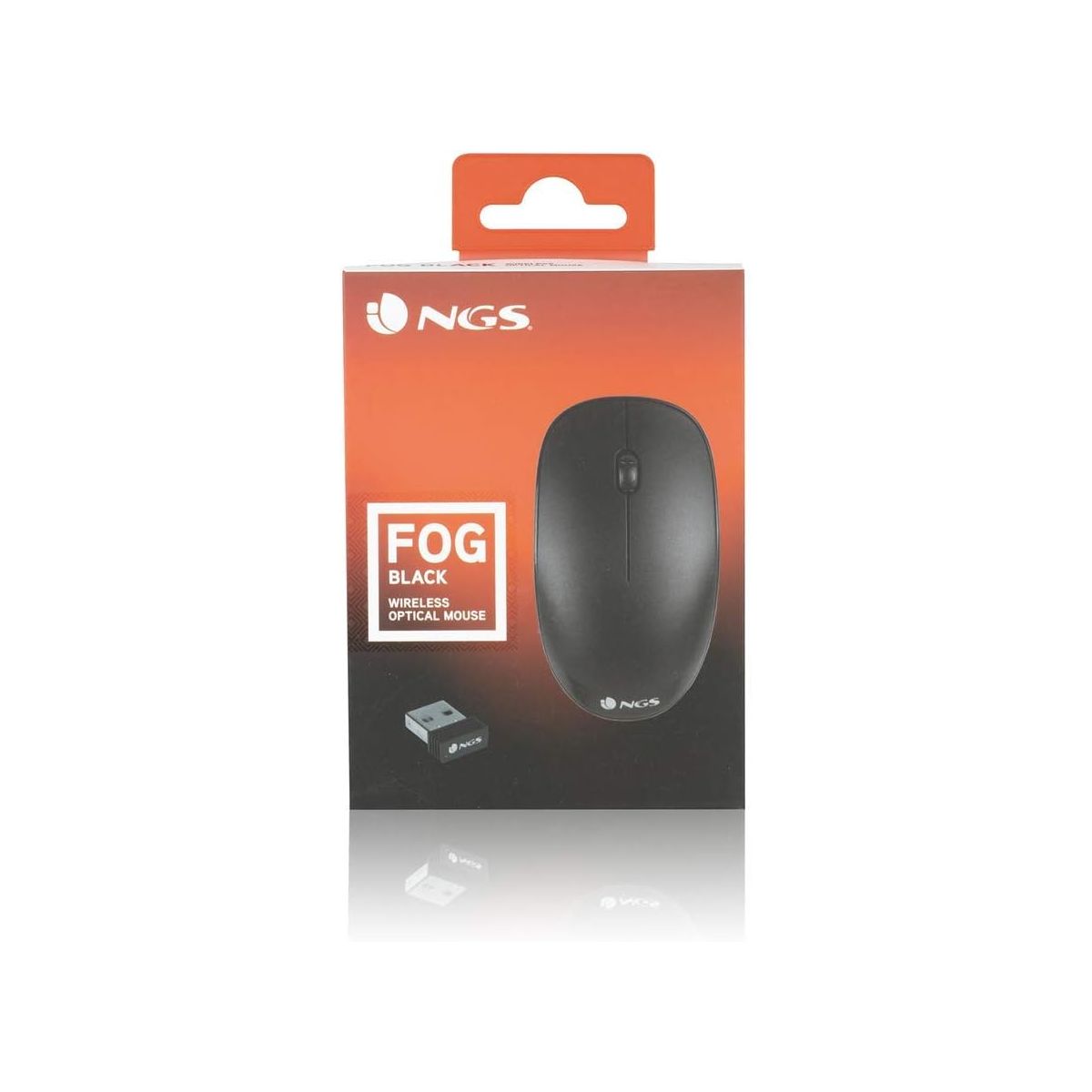 Souris NGS Fog 1000dpi sans fil - 3 Boutons - Ambidextre - Noir