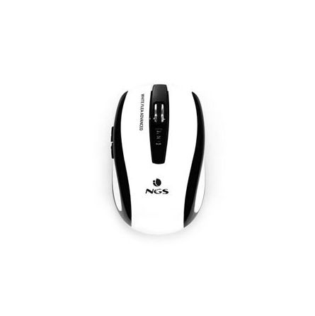 Souris NGS Flea 800/1600dpi sans fil - 5 Boutons - Blanche