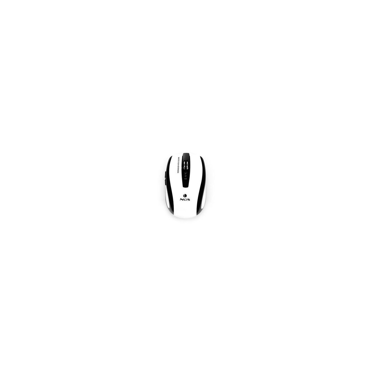 Souris NGS Flea 800/1600dpi sans fil - 5 Boutons - Blanche