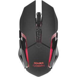 Souris Mars gaming MMW 3200dpi Sans fil - 6 Boutons - Noir
