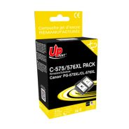 Pack 2 Cartouches PG575 XL / CL576 XL recyclée Canon - Noir / Couleur
