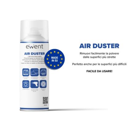 Gaz duster dépoussiérant Ewent - 400ml