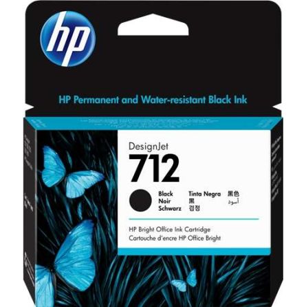 HP-712 BK XL Cartouche d'encre HP - 3ED71A - Noir