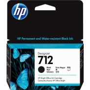 HP-712 BK Cartouche d'encre HP - 3ED70A - Noir