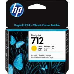 HP-712 Y Cartouche d'encre HP - 3ED69A - Jaune