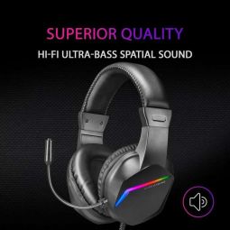 Casque avec Microphone MH122 - Mars Gaming - Noir