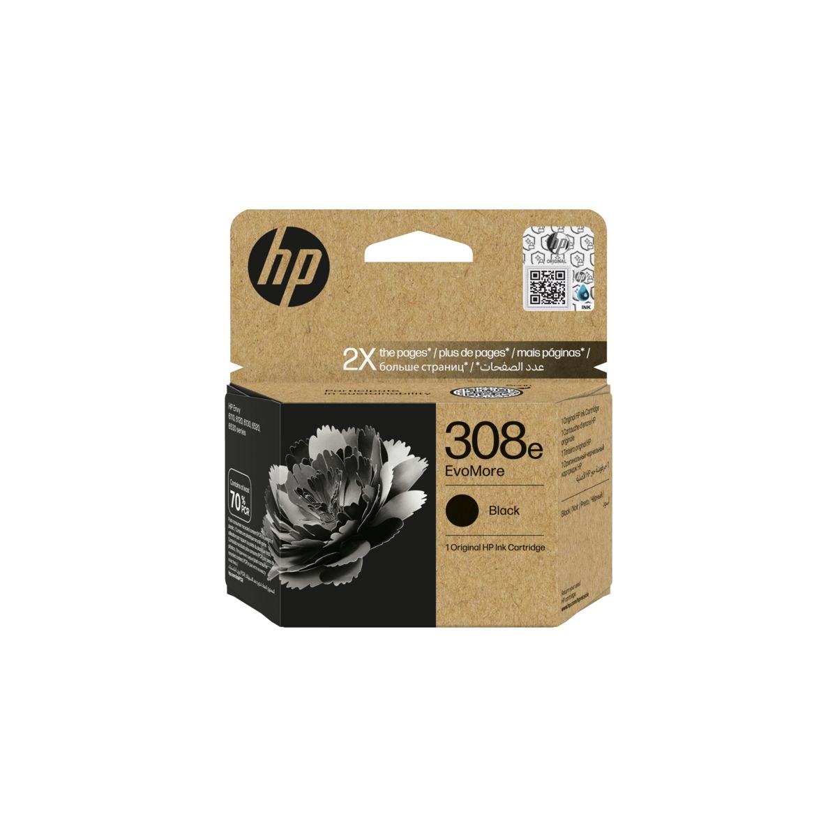 HP-308 BK EvoMore Cartouche d'encre HP - 7FP22UE - Noir