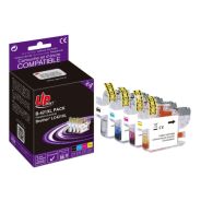 Pack 4 cartouches LC421 XL générique pour Brother - 4 couleurs - UPrint