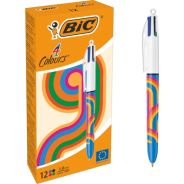 Stylo à bille Bic 4 Couleurs - Decors Lines