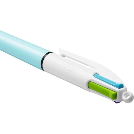 Stylo à bille Bic 4 Couleurs - Fun bleu clair
