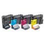 Pack 4 cartouches LC521 générique pour Brother - 4 couleurs