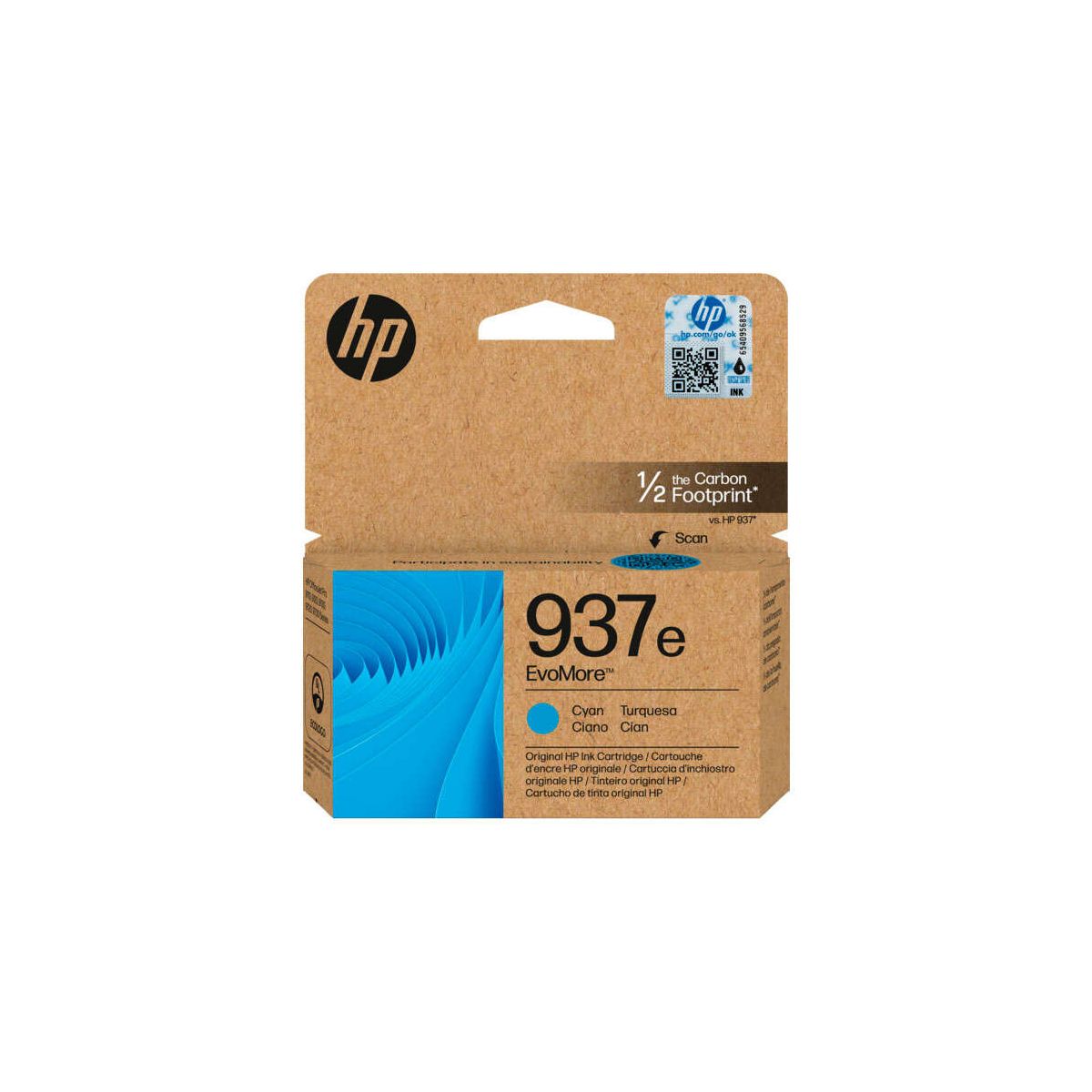 HP-937e XL C Cartouche d'encre HP - 4S6W6NE - Cyan