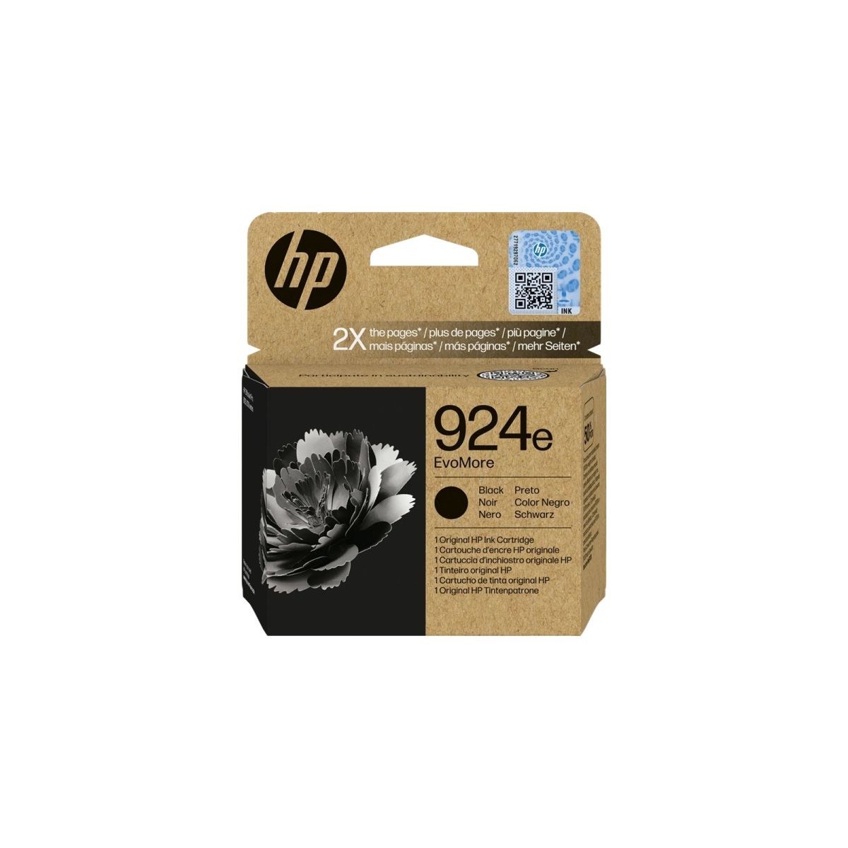 HP-924e XL BK Cartouche d'encre HP - 4K0V0NE - Noir