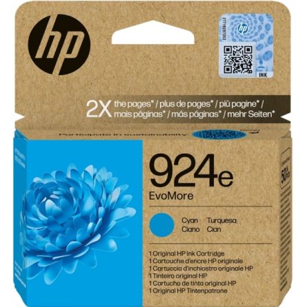 HP-924e XL C Cartouche d'encre HP - 4K0U7NE - Cyan