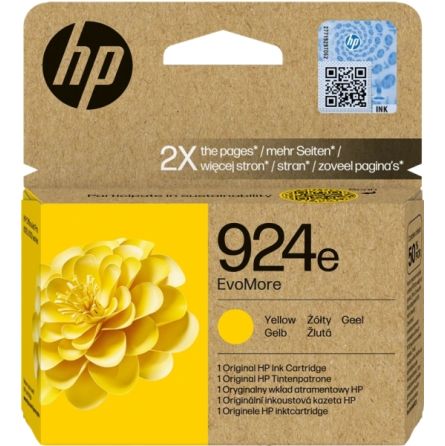 HP-924e XL Y Cartouche d'encre HP - 4K0U9NE - Jaune