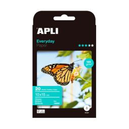 Papier photo A6 1015 - 180g - 20 feuilles - Apli