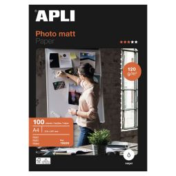 Papier photo A4 2129,7 - 120g - 100 feuilles - Apli