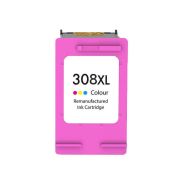 N°308 XL CL Cartouche d'encre recyclée pour HP - 7FP20UE -3 Couleurs