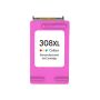 N°308 XL CL Cartouche d'encre recyclée pour HP - 7FP20UE -3 Couleurs
