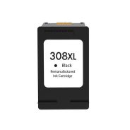 N°308 XL BK Cartouche d'encre recyclée pour HP - 7FP22UE / 7FP21UE - Noir