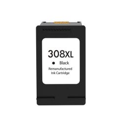 N°308 XL BK Cartouche d'encre recyclée pour HP - 7FP22UE / 7FP21UE - Noir