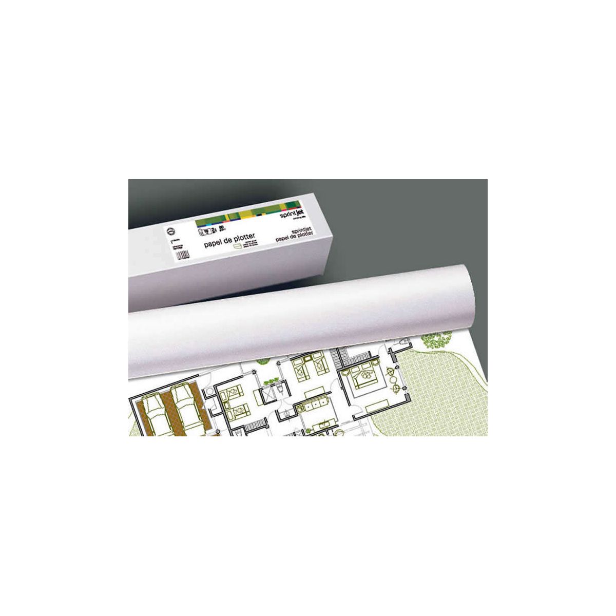 Pack 4 Rouleaux pour traceur 914mm x 50m - 80gr 