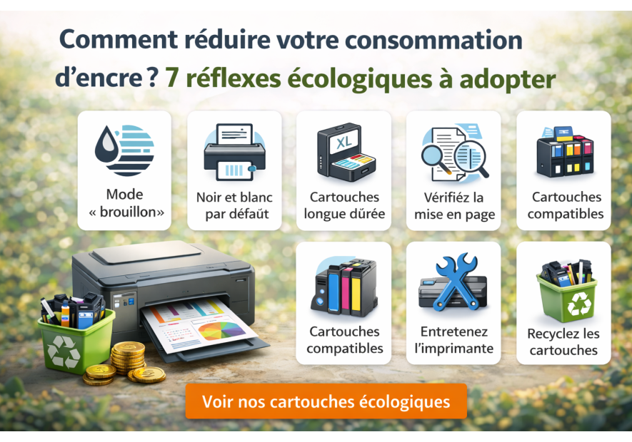 Comment réduire votre consommation d’encre ? Les 7 bons réflexes écologiques à adopter