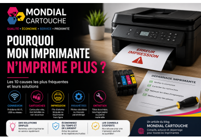 Pourquoi mon imprimante n'imprime plus ? Les 10 causes les plus fréquentes et leurs solutions